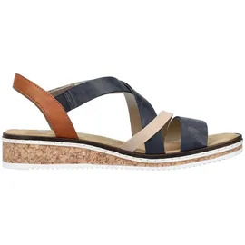 Rieker Riemchensandale Damen Blau 38