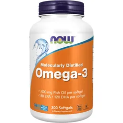 Omega-3 molekular destilliert (200 Weichkapseln)