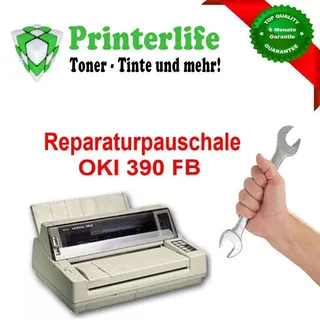 Servicepauschale Reparatur OKI 390 FB Nadeldrucker OKI Microline 390fb Rechnung