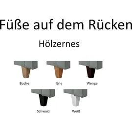 kaiser möbel Großes Ecksofa,Schlaffunktion MELODY IV MINI Tauro/Freya Graphit/Anthrazit Links
