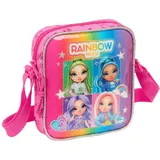 Safta RAINBOW HIGH SHINE Kleine Umhängetasche für Kinder, ideal für Kinder von 5 bis 14 Jahren, bequem und vielseitig, Qualität und Widerstandsfähigkeit, 16 x 4 x 18 cm, bunt, M, Casual