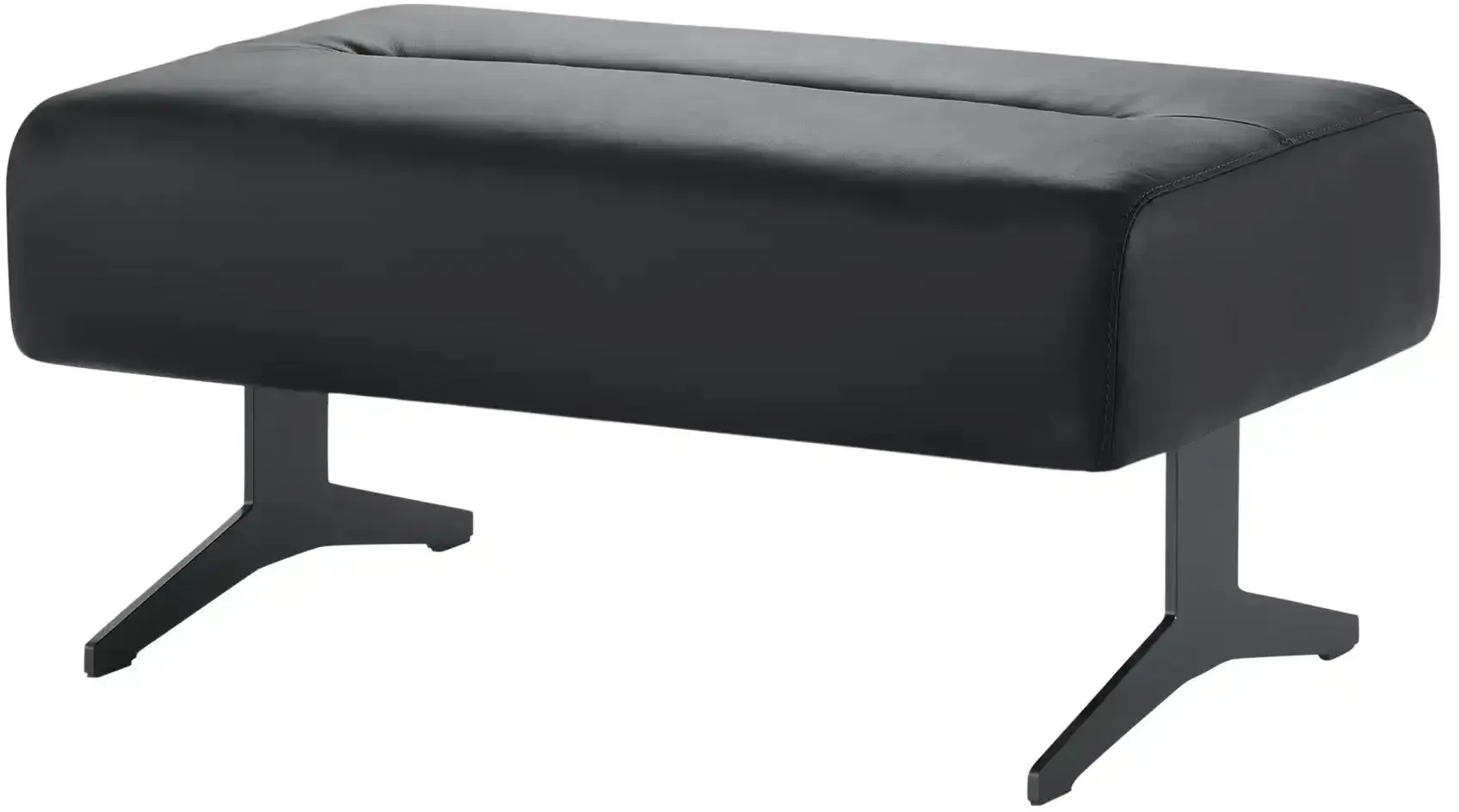 Stressless Hocker aus Leder  Stella , schwarz , Maße (cm): B: 90 H: 44 T: 57.0