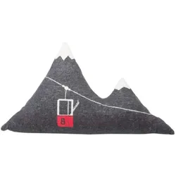 David Fussenegger Kissen gefüllt Silvretta 'Berg' 65 x 40 cm Anthrazit