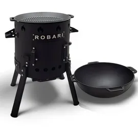 robari Utschak Set mit Kasan 12 L inkl. Grilldeckel und Zubehör