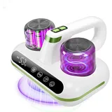 Kabellos Milbensauger mit Staubmilben-Sensor und Intelligente LED-Anzeige,1000W Milbenstaubsauger mit UV-Licht,Für Allergiker, entfernt 99,9% der Allergene, für Matratzen, Sofas 2 pcs Filterelement