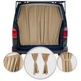 OMAC Autosonnenschutz Gardinen Sonnenschutz für Citroen Jumper H3 Heckklappe Vorhänge Beige, 25 x 25 cm, (2-St), Sonnenschutz, Hitzeschutz, Faltbar,Aufrollbar beige