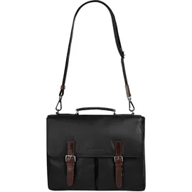 Bugatti Corso DeLuxe Aktentasche Leder 39 cm Laptopfach schwarz