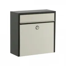 Allux 250 schwarz mit Edelstahlfront