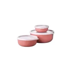 Mepal Lumina Vorratsdose, luftdicht, 3-teiliges Set 106288178700 , Farbe: vivid mauve