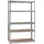 Wiltec Schwerlastregal 120x50x204cm, 200kg/Ablage, Steckregal verzinkt aus Stahl, Lastenregal mit 5 Ablagen, Werkstattregal