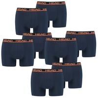 HEAD Herren Boxershort Basic Boxer 4er 6er 8er Multipack in S Blau / Orange 010