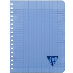 Clairefontaine 10x Linicolor FREH, Notizheft mit Doppelspirale 17x22cm, 50 Bl 90g, französische Lineatur, Einband aus gerilltem PP - Sortiert 328715C