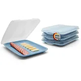 BigDean Aufschnittboxen 4er Set blau