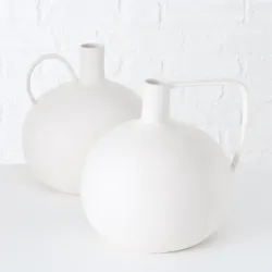 Boltze Makram Vase handgearbeitet Ø 25 cm  - 2 Ausführungen