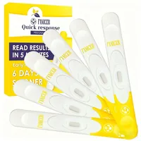 6x Frühtest Schwangerschaftstest,Schnelle Ergebnisse in 1 Minute,Über Zuverlässigkeit,Einfache Handhabung,Einzeln Versiegelt für Hygiene