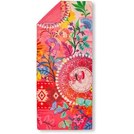 HIP Giselah Strandtuch 100 x 180 cm rosa/rot