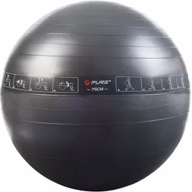Pure2Improve Gymnastikball Schwarz 75 cm