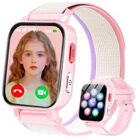 4G Smartwatch für Kinder GPS, Kinder Watch Uhr Telefon mit Videoanruf und Voice Chat, WiFi, SOS, Schrittzähler, Wecker, Spiele, Kindergeschenke Armbanduhr Uhr für Mädchen Jungen ab 4, Tiefes Lila