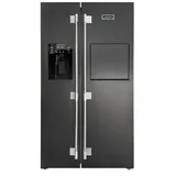 Kaiser Küchengeräte Kühl-/Gefrierkombination KS 90500 RS, 178 cm hoch, 91.1 cm breit, Side-by-Side Kühlschrank No Frost 556 l,Festwasseranschlüß schwarz
