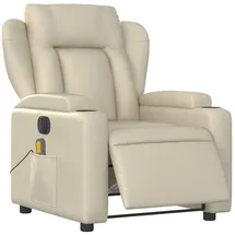 vidaXL Massagesessel Elektrisch Creme Kunstleder
