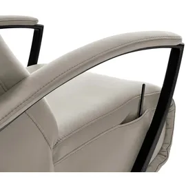 Hukla Relaxsessel Leder Pierre ¦ grau