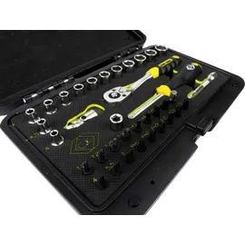 C.K Tools T4660 Steckschlüssel Bit Einsatz Set metrisch 1/4" 36teilig