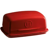 Emile Henry Butterschale Keramik Rot 16,5x11,5x7,5 cm