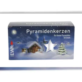 KCB-Kerzen Pyramidenkerzen 50 St. weiß