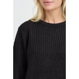 Oxmo Strickpullover OXEDNA ONECK Schwarz XXL
