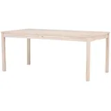 VCM Gartentisch 90 x 180 x 75 cm Braun