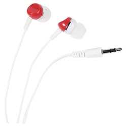 Vivanco Vivanco SR 3 RED In Ear Kopfhörer kabelgebunden Weiß, Rot Kopfhörer rot|weiß