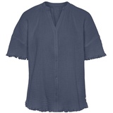 S.Oliver Damen Pyjamaoberteil Dunkelblau Gr.40