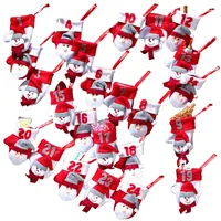 infactory Adventskalender Girlande zum Befüllen: Adventskalender-Girlande mit 24 Nikolaus-Handschühchen (Weihnachtskalender, Mitbringsel)