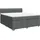 vidaXL Boxspringbett 180 x 200 cm Dunkelgrau