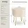 Tectake Sitzhocker, Creme, Holz, Rund, 37.5x44.5x37.5 cm, Wohnzimmer, Hocker, Sitzhocker
