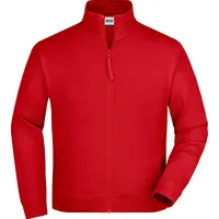 James & Nicholson Sweatjacke JN058, - L - red