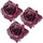 Creativ green Kunstpflanze CREATIV GREEN "Clip mit Rose", rot (dunkelrot), H:3cm Ø:18cm, Kunststoff, Kunstpflanzen, Kunstpflanze, mit Clip