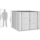 vidaXL, Gartenhaus + Gartenschrank, Rieke