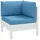 vidaXL Palettenkissen 3-tlg. melange blau