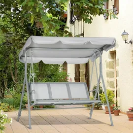 Outsunny Hollywoodschaukel Grau 3-Sitzer