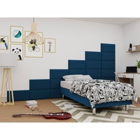 Mirjan24 Boxspringbett Lux für Wandpaneel, Einzelbett mit Matratze, Schlafzimmer (Farbe: Manila 26, Größe: 120x200 cm)