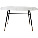 INOSIGN Esstisch »Alannah«, Tischplatte in Marmoroptik schwarz-weiß