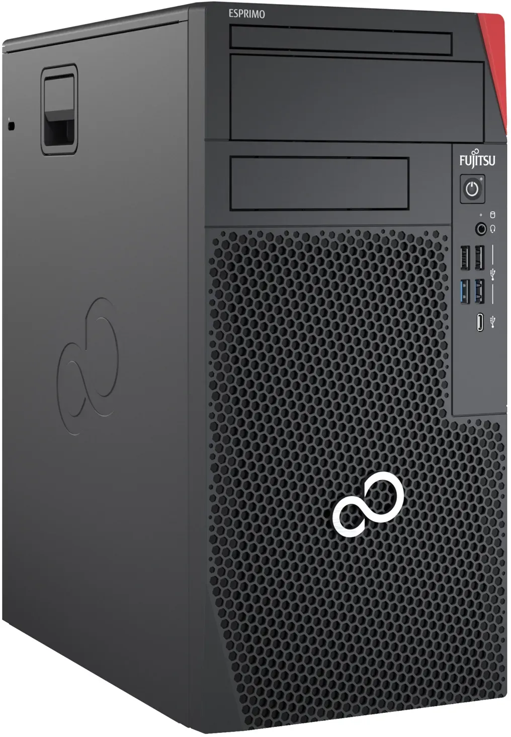 Fujitsu Esprimo P6012 Intel Core i5-13500, 16GB DDR4-3200 RAM, 256GB SSD, 1x 2,5" + 2x 3.5" SATA, Intel UHD Graphics 770, DVD Laufwerk, Windows 11 Pro