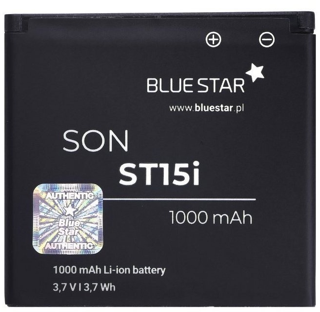 BlueStar Akku Ersatz kompatibel mit Sony Ericsson VIVAZ U5 ST15i 1000mAh 3,6V Li-lon Austausch Batterie Accu Smartphone-Akku