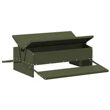 vidaXL Hühnertretfeeder Olive Grün 75 x 53 x 20,5 cm
