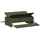 vidaXL Hühnertretfeeder Olive Grün 75 x 53 x 20,5 cm