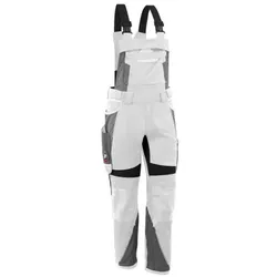 Latzhose "IRON" weiß/grau, Gr. N60 - weiss - N60