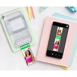 HP Foto- und Etikettendrucker HP Sprocket Panorama PINK - Druckt 2 x 0,5 - 9 auf Zink-Klebepapier - Rosa