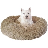 ZOLLNER Hundekorb, 100% Polyester, rutschfeste Unterseite, 100% Polyester braun 60 cm