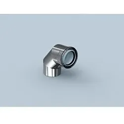 Bertrams Polyline LAS Bogen 42BG87-80 DN 80/125, 87°, innen, Edelstahl